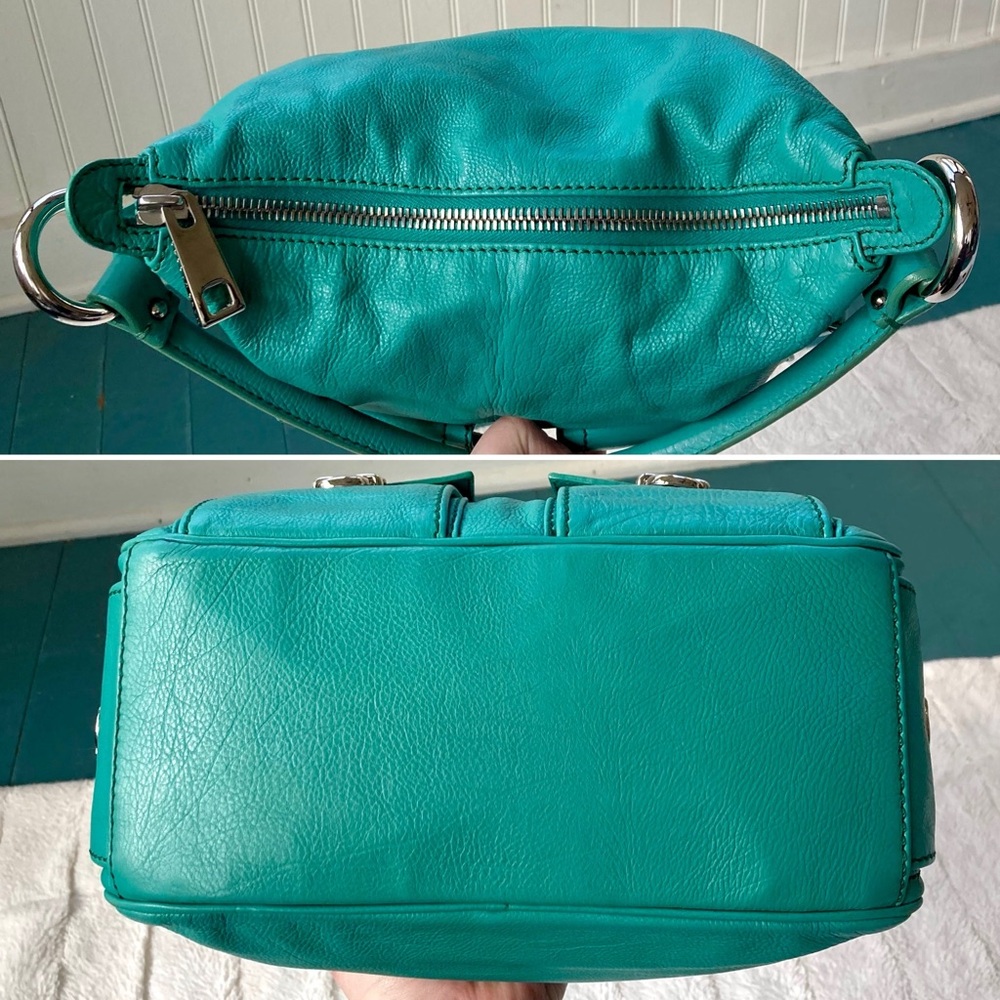 Marc Jacobs Vintage Y2K Blake Multi-Pocket Hobo Bag  Turquoise Gilmore Girls - Picture 9 of 17